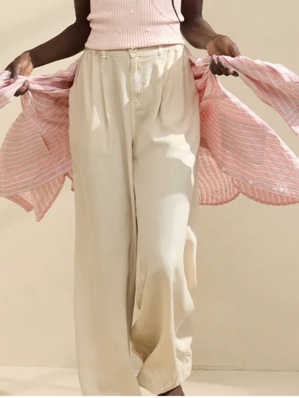 Aerie Wide Leg Drapey Trouser Pants | Size Medium - Picture 2 of 7